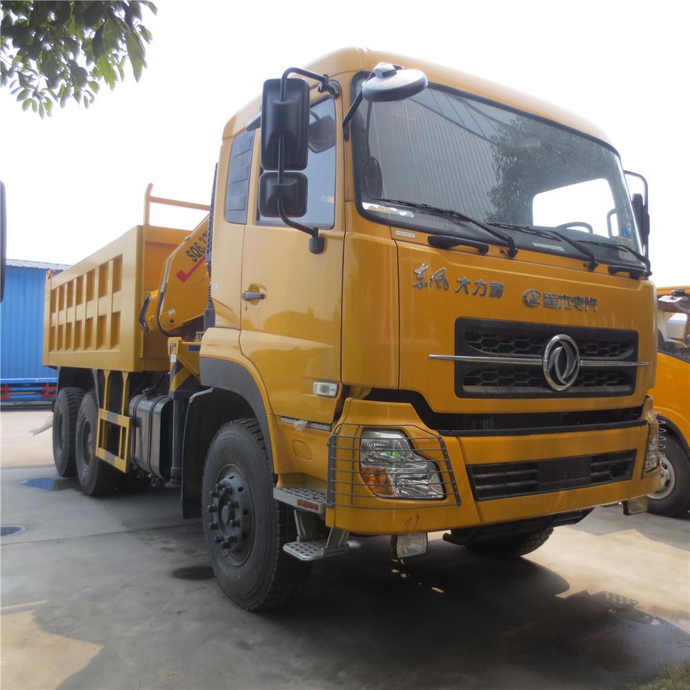 Dongfeng 30 Ton Dump Truck With Crane, Dumper Truck