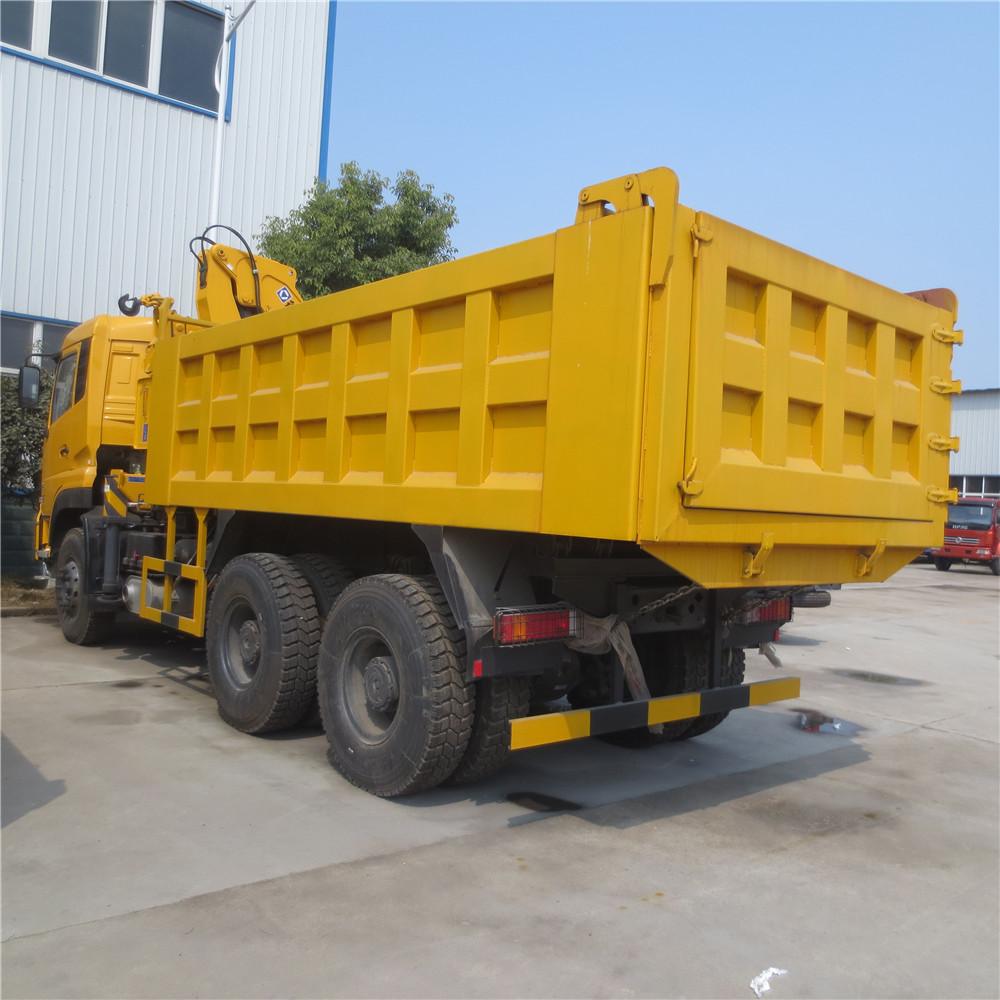 Dongfeng 30 Ton Dump Truck With Crane, Dumper Truck