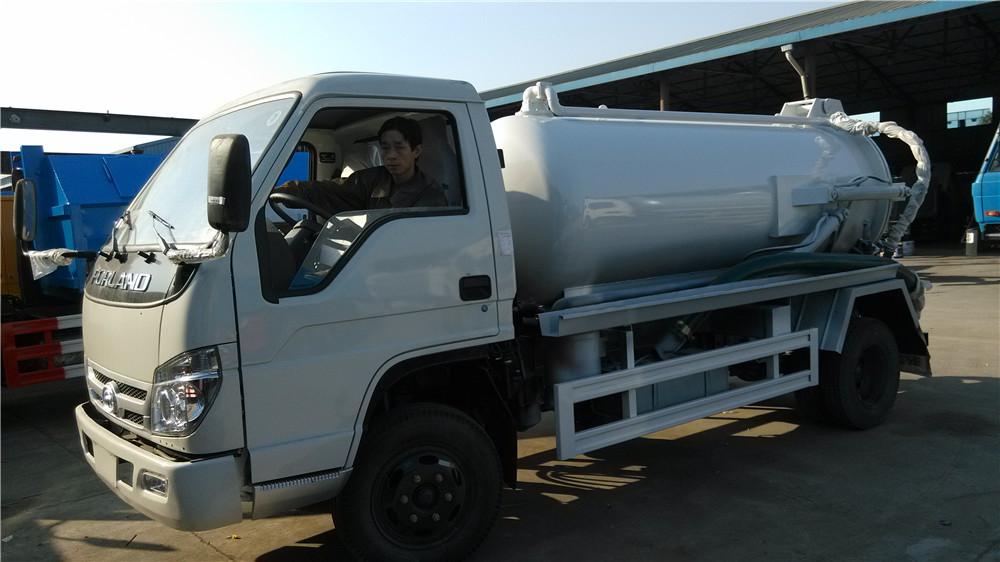 Forland 3 Cbm Sewage Sucking Truck, Vacuum Suction Cleaning Truck