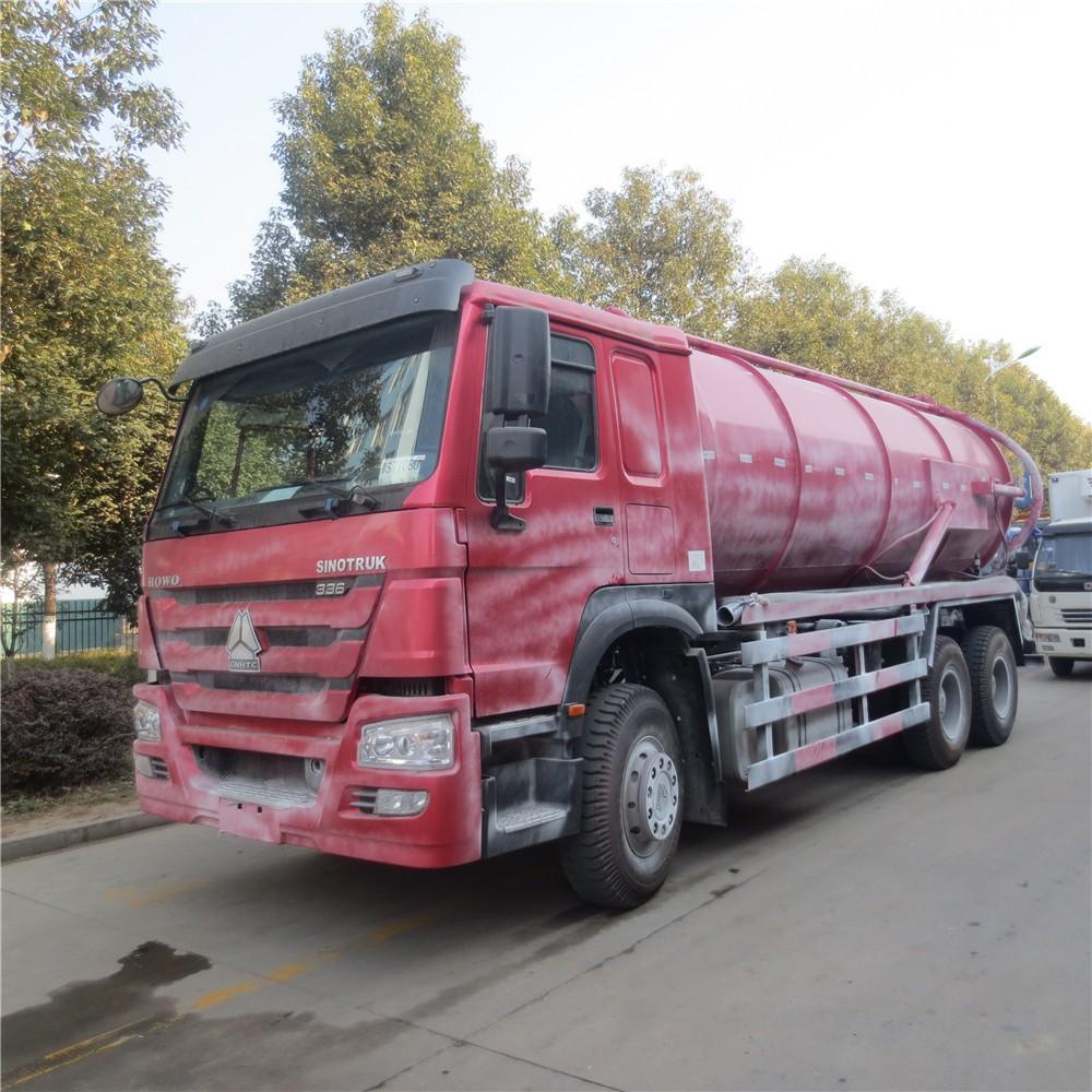 Howo 16 Cbm Sewage Suction Truck, Vacuum Suction Cleaning Truck