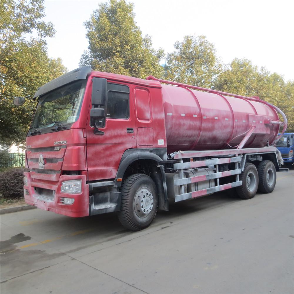 Howo 16 Cbm Sewage Suction Truck, Vacuum Suction Cleaning Truck