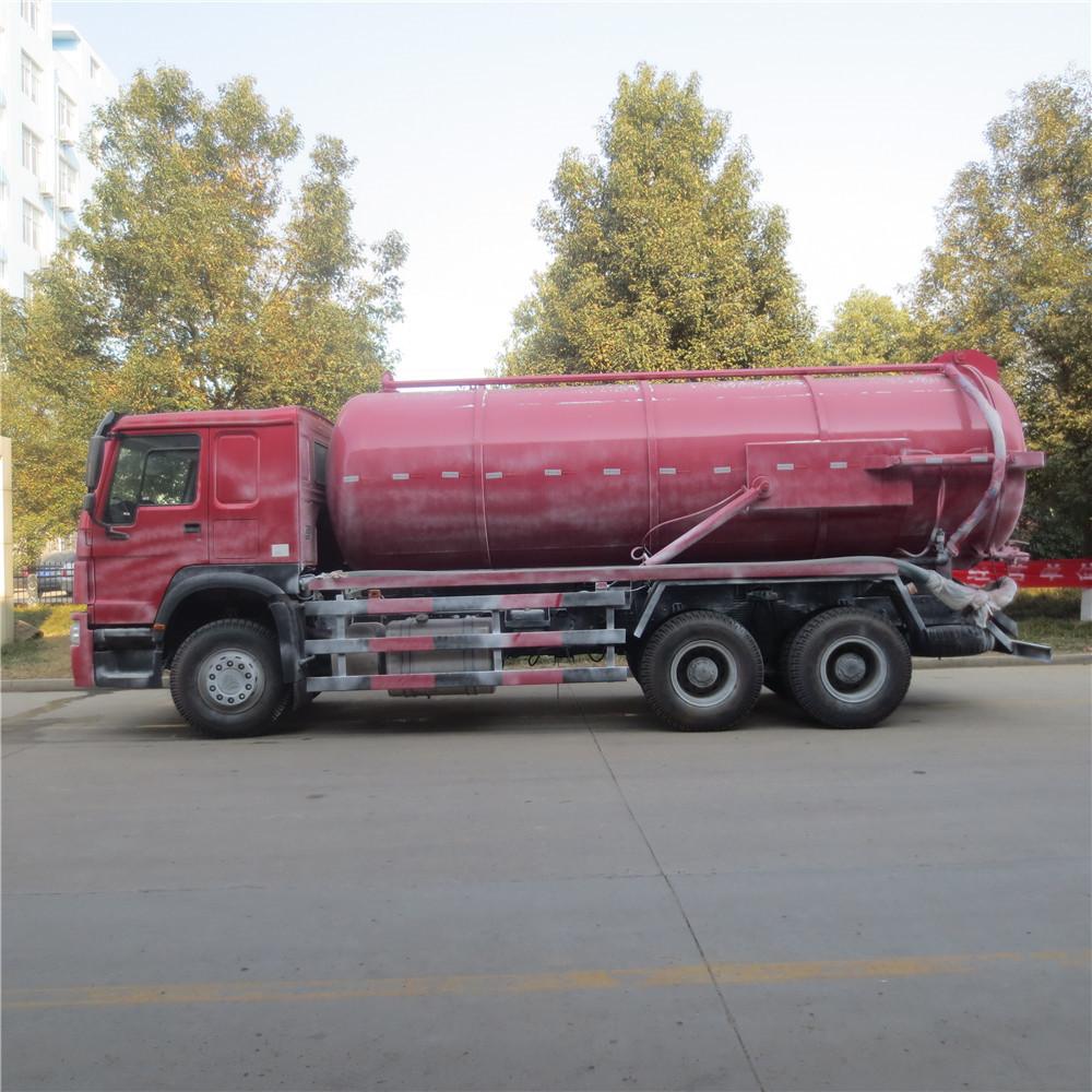 Howo 16 Cbm Sewage Suction Truck, Vacuum Suction Cleaning Truck