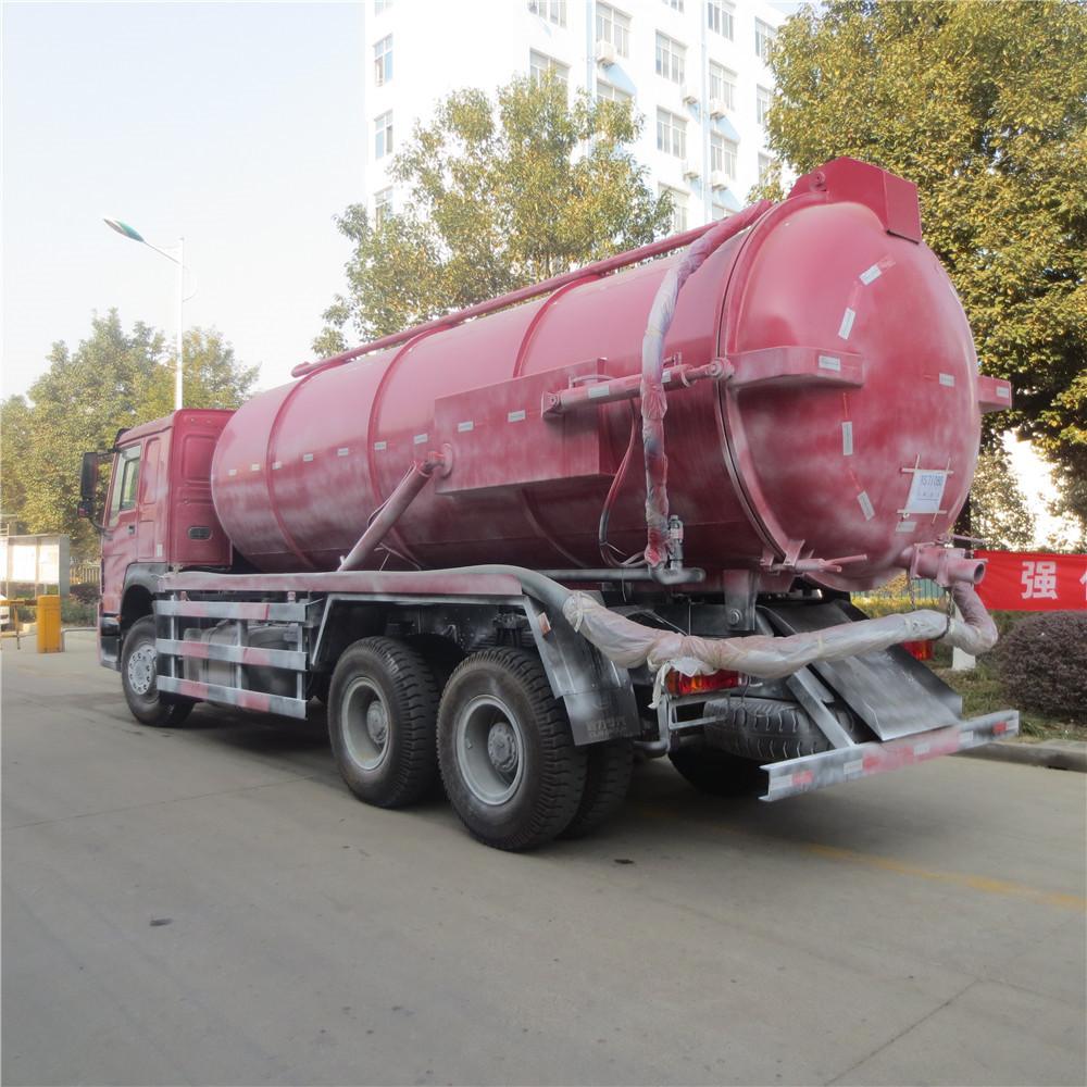 Howo 16 Cbm Sewage Suction Truck, Vacuum Suction Cleaning Truck