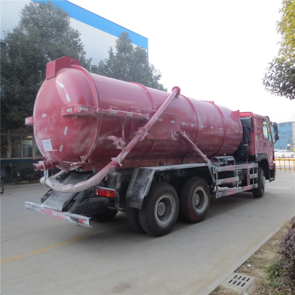 Howo 18 Cbm Sewage Tanker Truck, Vacuum Suction Cleaning Truck