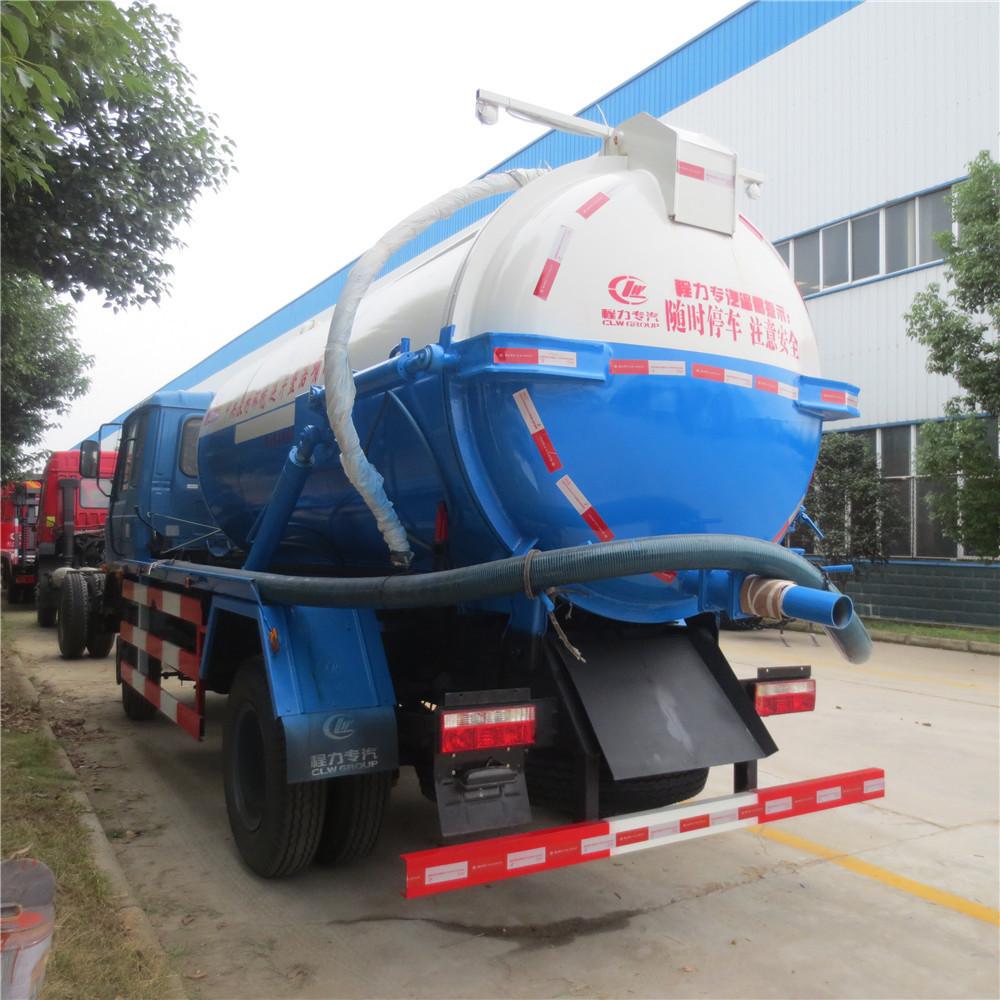 Dongfeng 12 M3 Sewage Tanker, Vacuum Suction Cleaning Truck