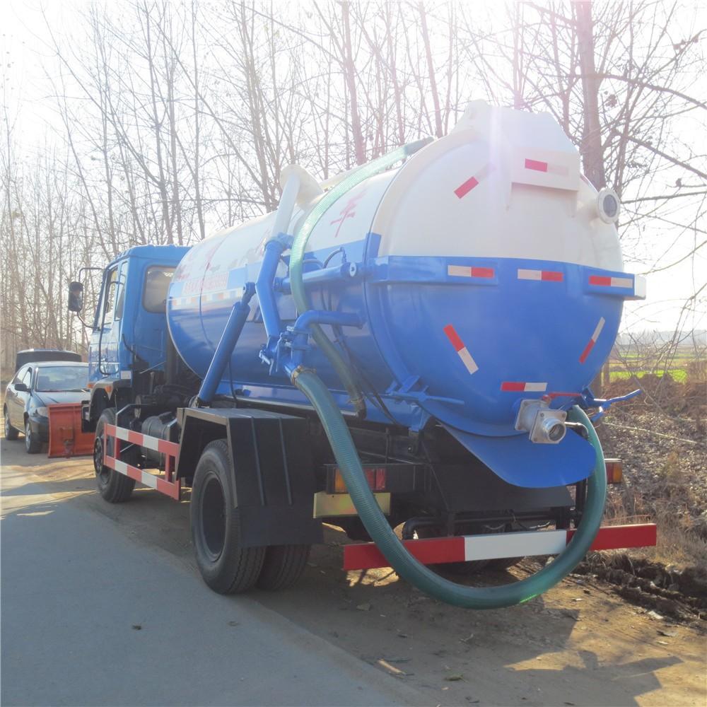 Dongfeng 12 M3 Sewage Tanker, Vacuum Suction Cleaning Truck