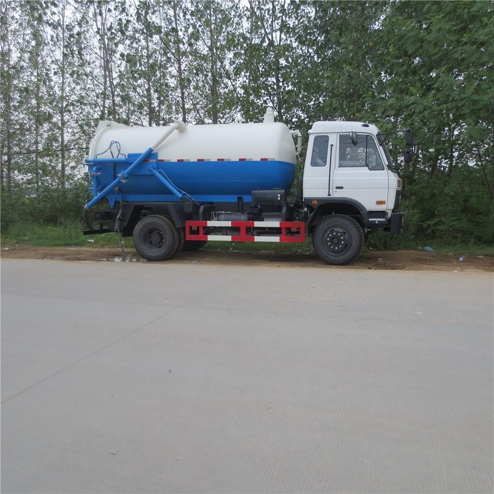 Dongfeng 12 M3 Sewage Tanker, Vacuum Suction Cleaning Truck