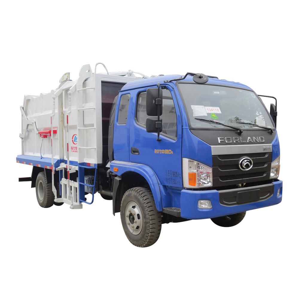 self-loading garbage truck