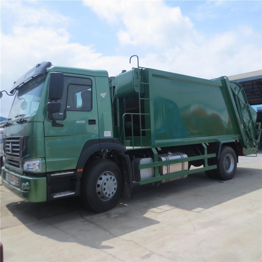 Howo 12 M3 Garbage Compactor Truck, Garbage Truck