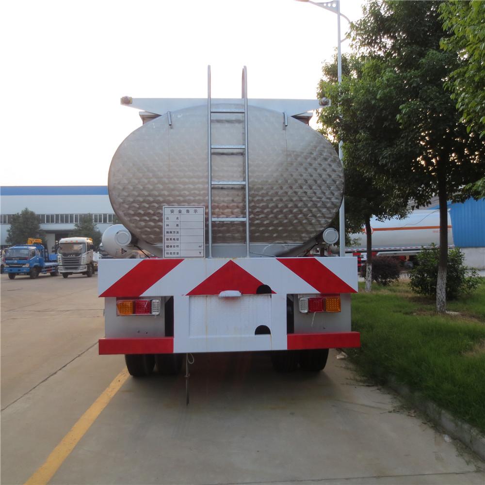 60000 Liters Stainless Steel Fuel Tank Semitrailer, Fuel Tanker