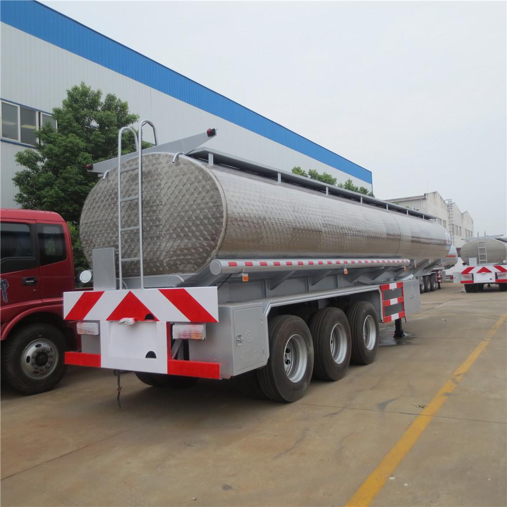 55 Cbm Aluminum Alloy Oil Tanker Semi Trailer, Fuel Tanker