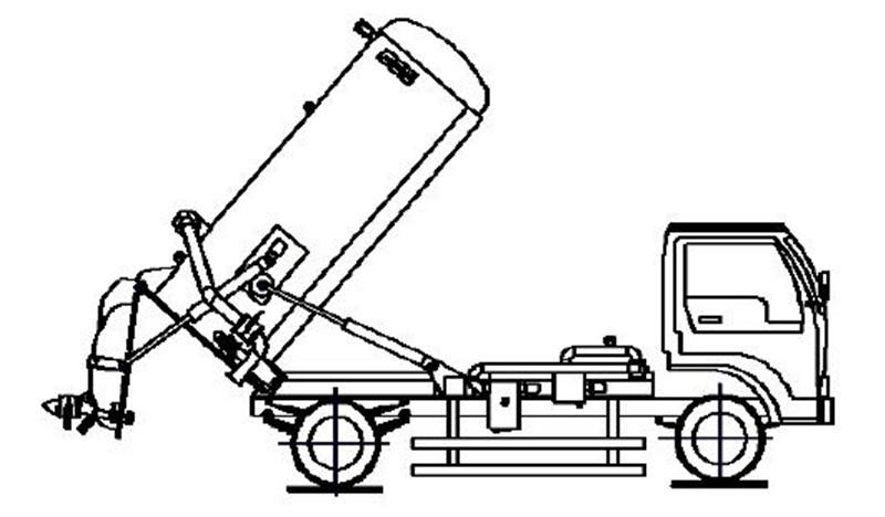 5 cbm vacuum sewage suction truck