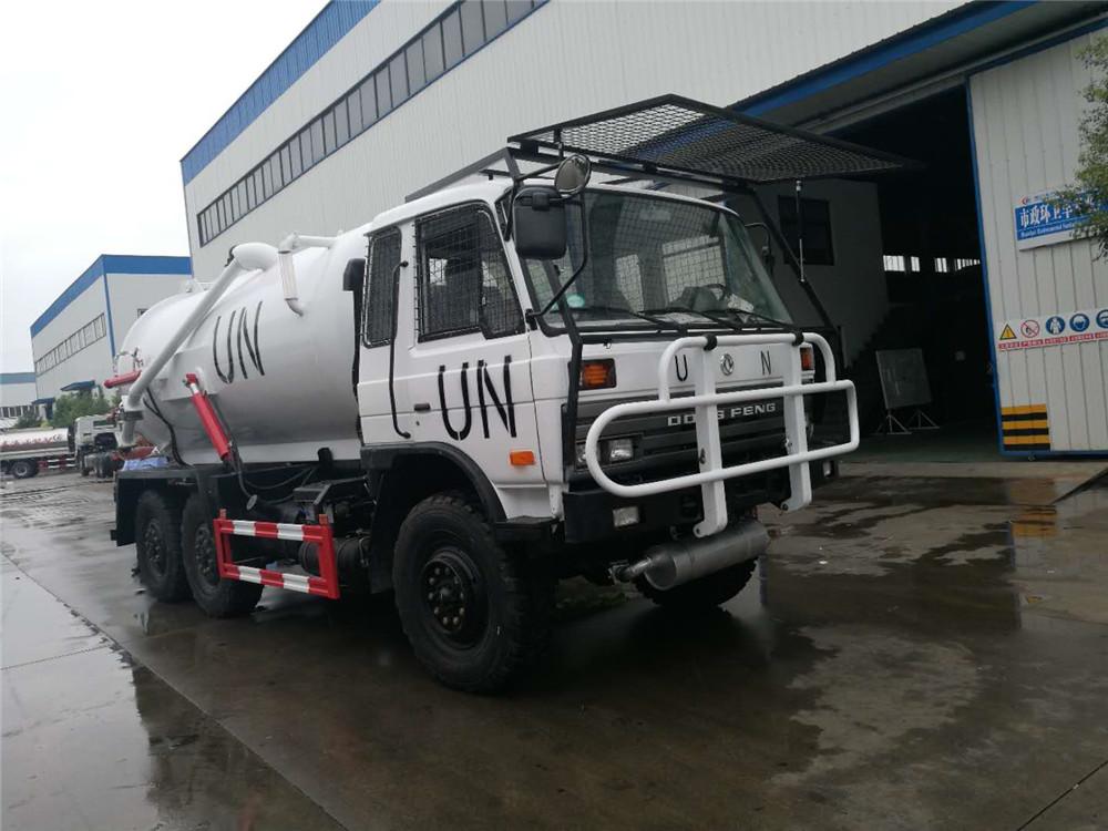 6*6 Sewage Tanker Truck, Vacuum Suction Cleaning Truck