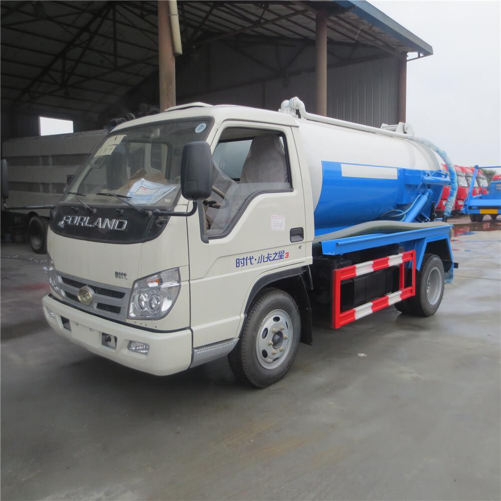 Forland Mini Sewage Suction Truck, Vacuum Suction Cleaning Truck