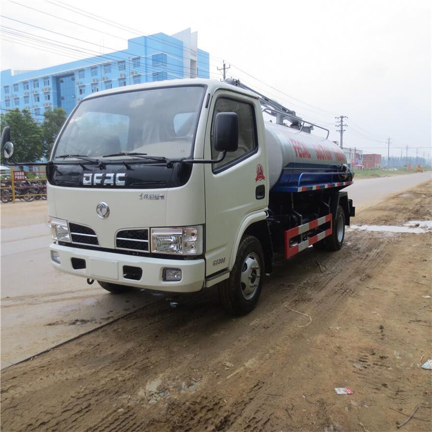 Dongfeng 4 Cbm Septic Tank Pump Truck, Vacuum Suction Cleaning Truck