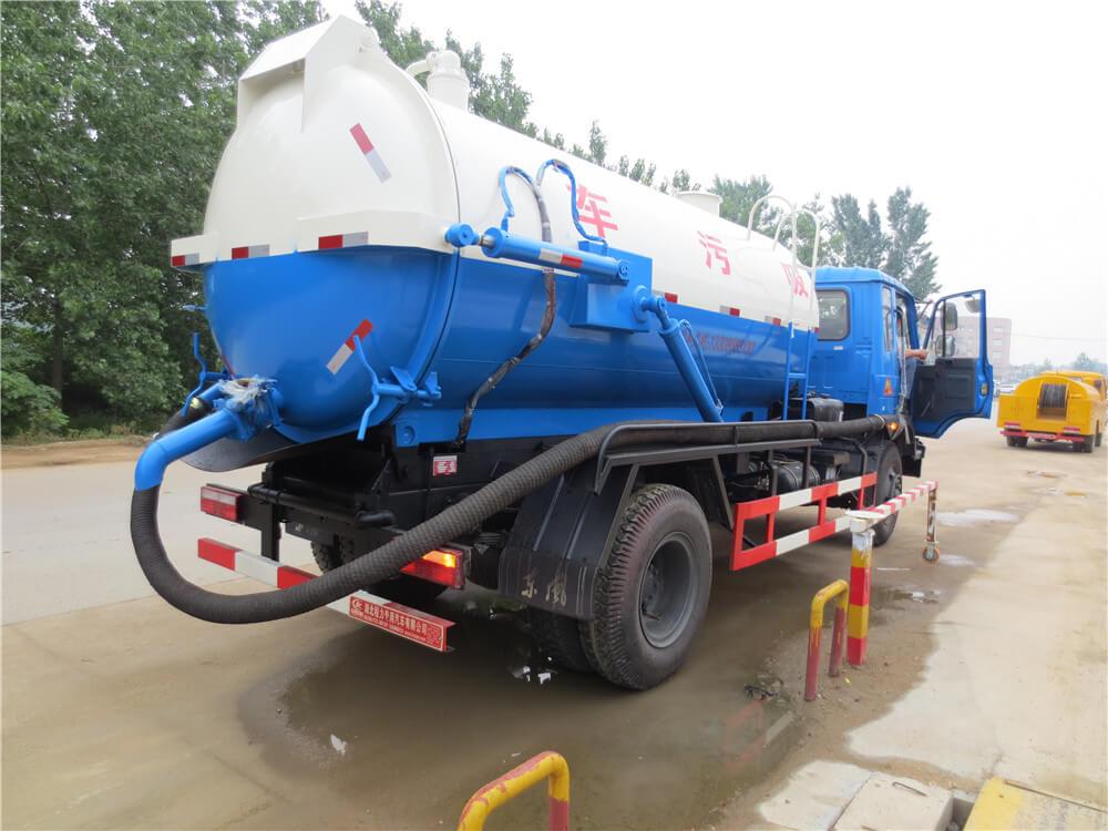 6 Wheel 10 M3 Sewage Vacuum Tank, Vacuum Suction Cleaning Truck