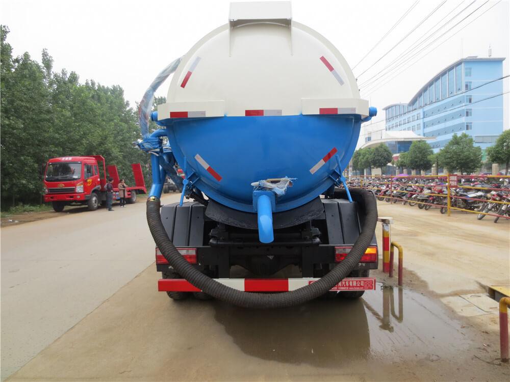 6 Wheel 10 M3 Sewage Vacuum Tank, Vacuum Suction Cleaning Truck