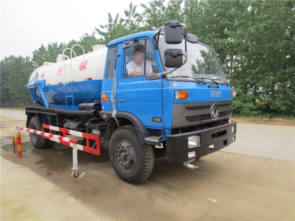 6 Wheel 10 M3 Sewage Vacuum Tank, Vacuum Suction Cleaning Truck