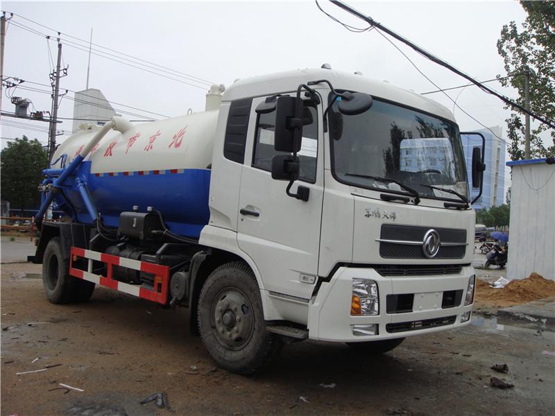 4*2 10 M3 Sewage Sucking Truck, Vacuum Suction Cleaning Truck