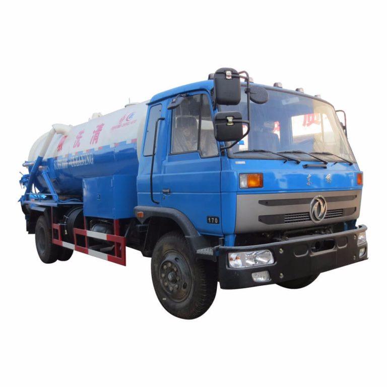 6 Wheel 10 M3 Sewage Vacuum Tank, Vacuum Suction Cleaning Truck